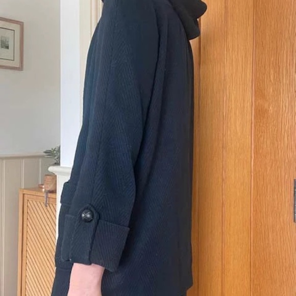 APC Navy Cape coat - Picture 8 of 8